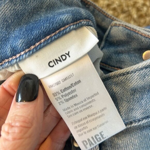 Paige High Rise Cindy - Shooting Star w/ Stellar Hem In Women's Size 31 - Picture 8 of 9